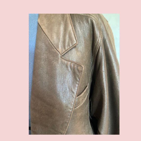 Lautreamont, Japan, Vintage 80's Leather Jacket, US Size 8-10 - Picture 7 of 10